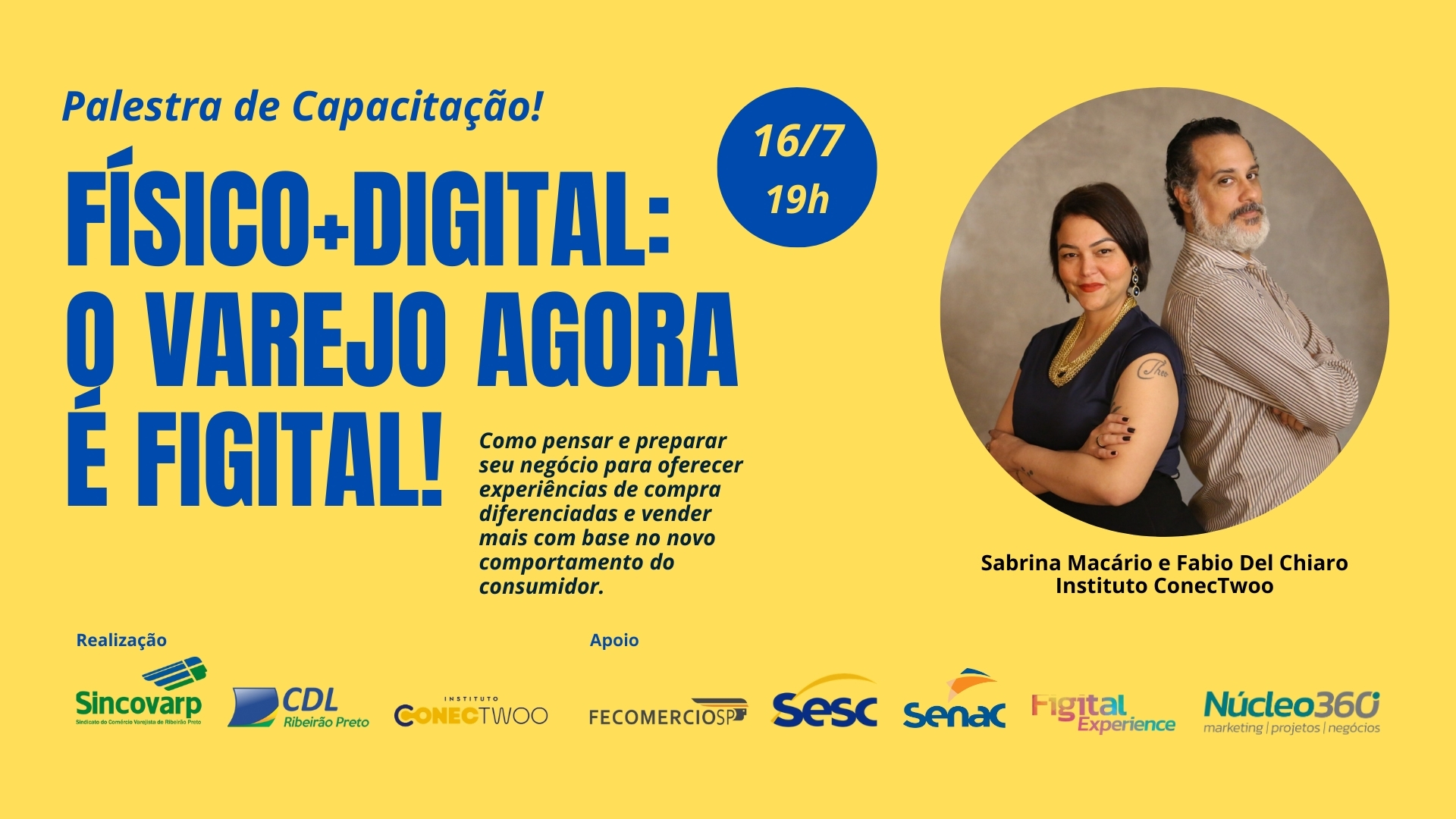 Dia do Comerciante terá palestra gratuita sobre Varejo Figital (Físico+Digital)